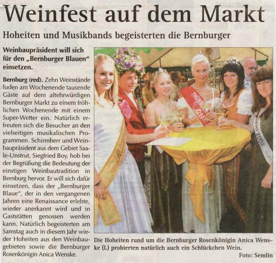 Pressebeitrag Wochenspiegel